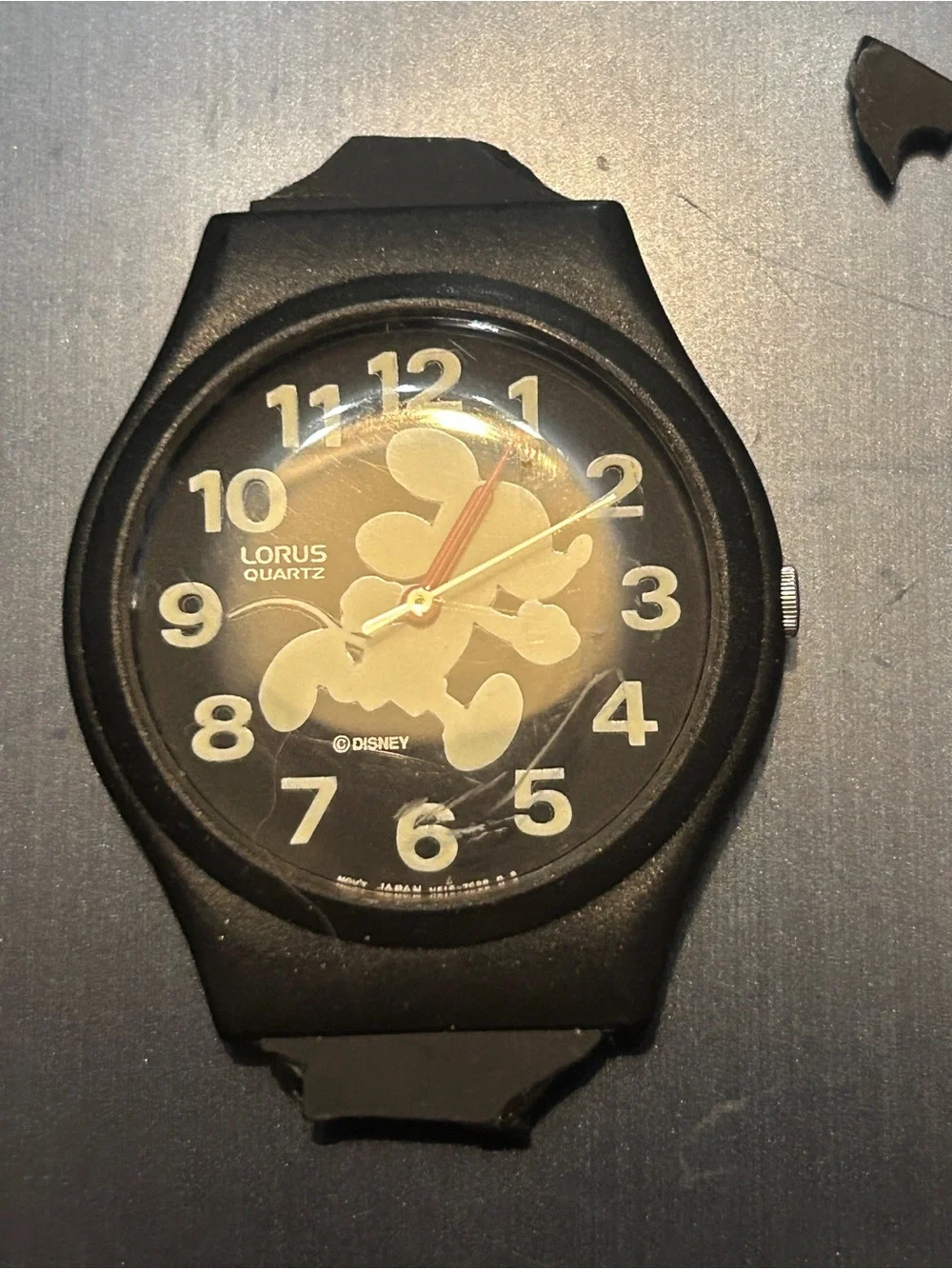 Disney Black and Gold Mickey Mouse Kids Watch